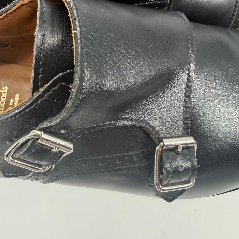 Allen Edmonds "St. John's" Double Monk Strap Bench Welt Loafers 10.5 D Black - Picture 9 of 16